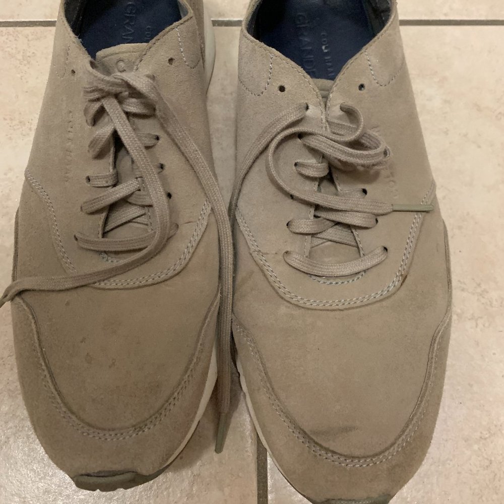 Cole Haan Beige Suede Sneakers